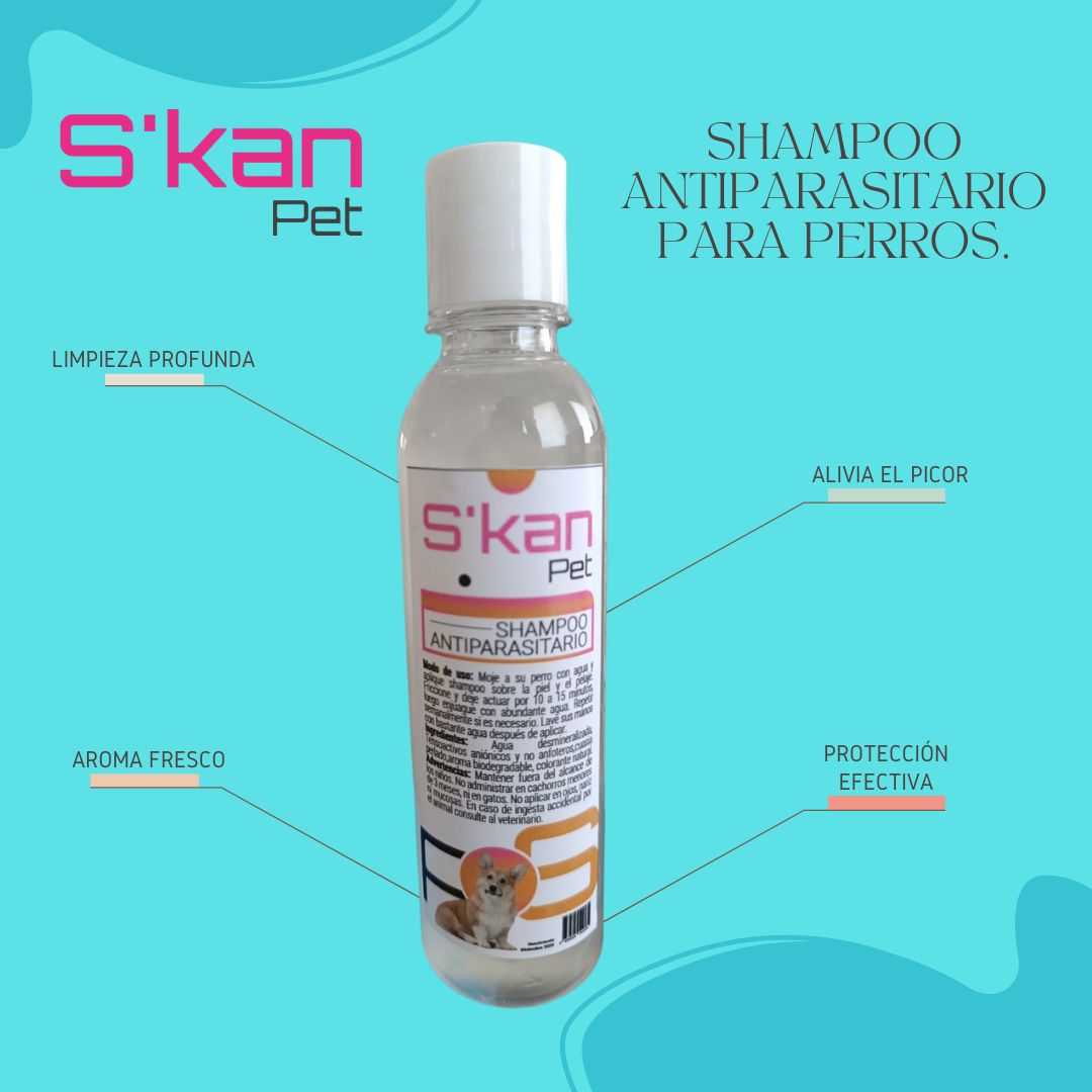 Shampoo de perro antiparasitario 300 ml
